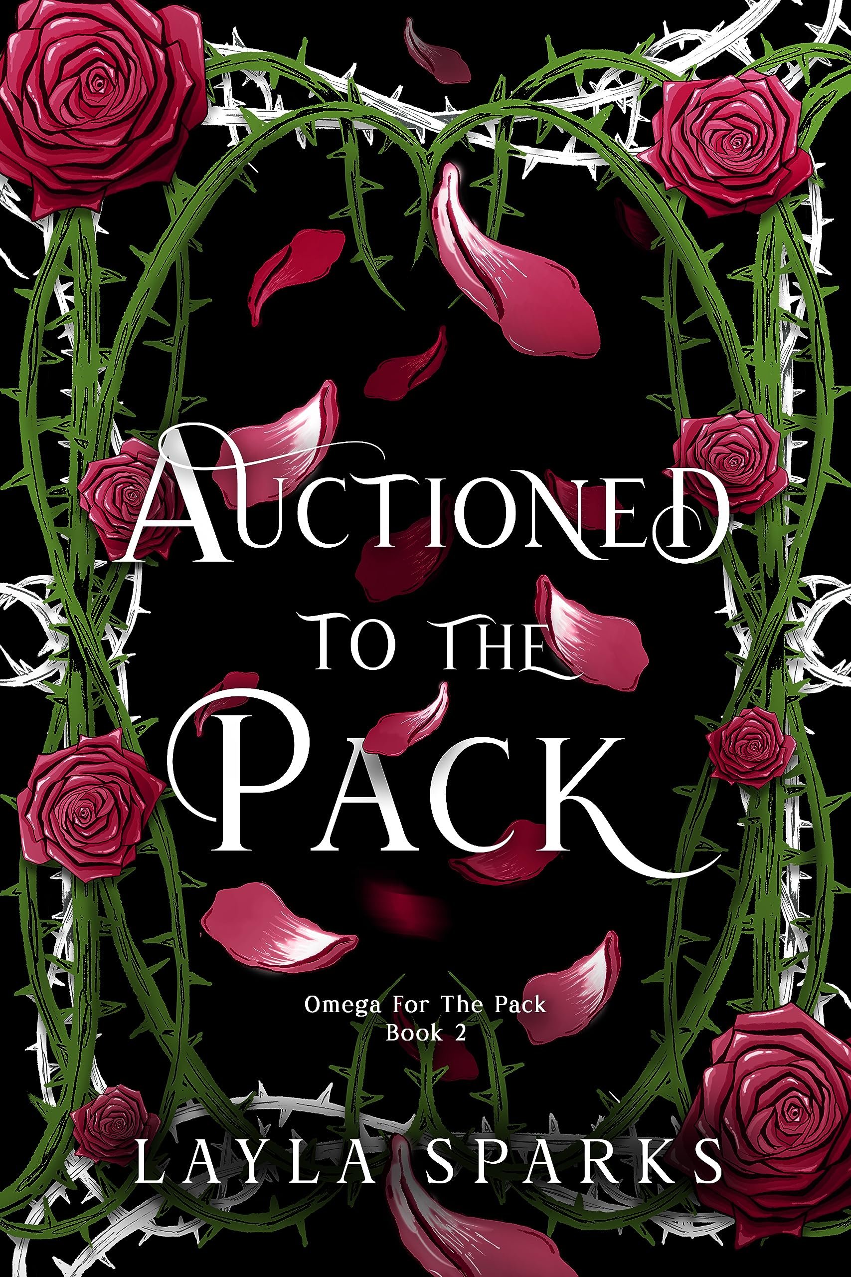 Auctioned to The Pack: Dark Why Choose Romance (Howl's Edge Island: Omega For The Pack Book 2) Cover